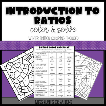 ratio color and solve by miss hunts creations tpt