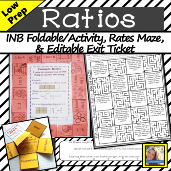 Preview of Ratios and Rates Activity
