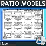 Ratio Models Maze TEKS 6.4b 6.5a CCSS 6.RP.3 Math Game