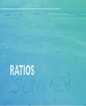 Preview of Ratio Practice Problems! (Summer themed)
