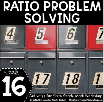 Preview of Ratio Problem Solving 6th Grade Math Stations Now®️ Math Games Activities