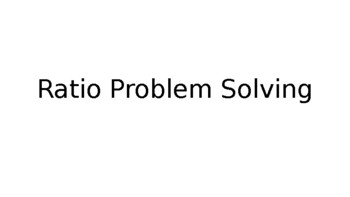 Preview of Ratio Problem Solving UKS2