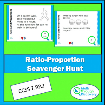 Preview of Ratio-Proportion Scavenger Hunt