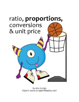 Preview of Ratio, Proportions, Conversions and Unit Price Unit