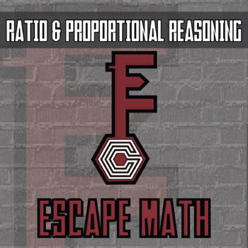 Preview of Ratio & Proportions Escape Room Activity - Printable & Digital Game