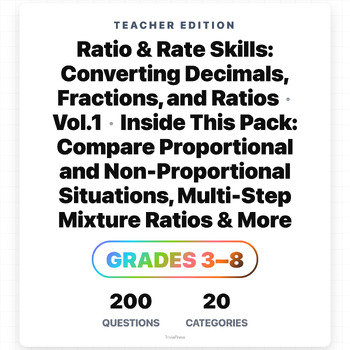 Preview of Ratio & Rate Practice: Ratios with increase and decrease ratio increase decrease