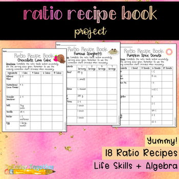 Preview of Ratio Recipe Book Project