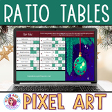 Ratio Tables 6th Grade Christmas Math Pixel Art Winter Activity