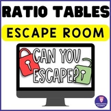 Preview of Ratio Tables ESCAPE ROOM ⭐ Self-checking