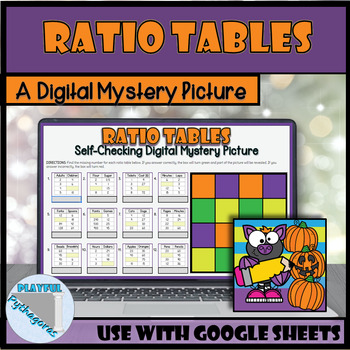 Preview of Ratio Tables Fall/ Halloween Self-Checking Digital Mystery Picture Activity