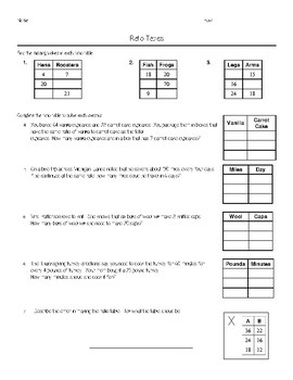 Ratio Tables Worksheet Practice By 123 J O Z Teachers Pay Teachers
