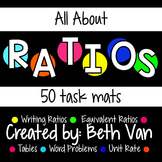 Ratio Task Mats (Writing Ratios, Equivalent Ratios, Unit R