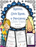 Ratio, Unit Rate, Percent {UNIT TEST} (NO PREP)