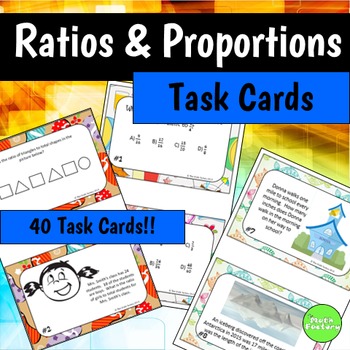 Ratio and Percent Task cards by Teach Me I'm Yours | TpT