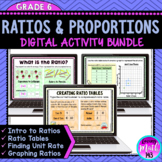 Ratios and Proportions Digital Activities {BUNDLE} for use