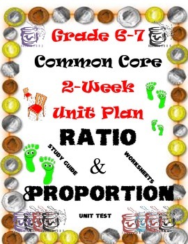Preview of Ratio and Proportion-Unit Plan Package