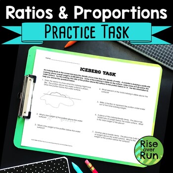 Preview of Ratios and Proportions Real World Task Worksheet