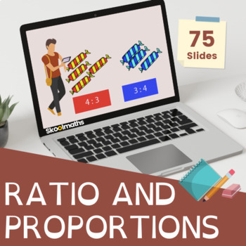 Preview of Ratio and Proportions Digital Lesson for 6th Grade