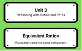 Ratio and Rate Vocabulary