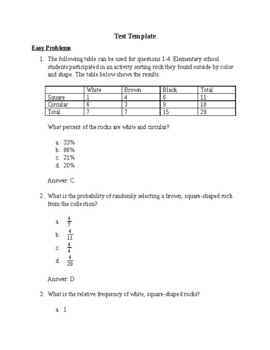 Preview of Ratio and Rates Test - SAT / ACT Prep