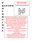 Ratio's & Proportional Relationships Tic-Tac-Toe: A choice