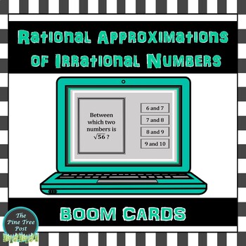 Preview of Rational Approximations of Irrational Numbers BOOM Cards | Digital Task Cards