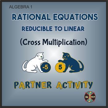 Preview of Rational Equations Reducible to Linear - Partner Activity