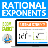 Rational Exponents Activity - Digital Boom Cards™ Radical 