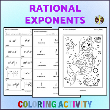 Preview of Rational Exponents - Coloring Activity