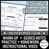 Rational Exponents Lesson | Warm-Up | Guided Notes | Homework