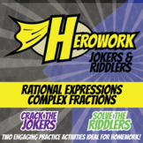 Rational Expressions Complex Fraction Printable Activities
