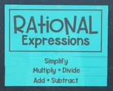 Rational Expressions Overview - Editable Foldable Notes fo
