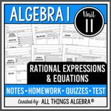 Rational Expressions & Equations (Algebra 1 - Unit 11) | A