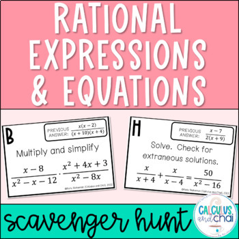 Preview of Rational Expressions and Equations Review
