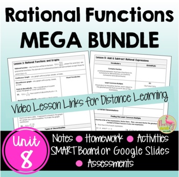 Preview of Rational Functions MEGA Bundle (Algebra 2 - Unit 8)