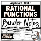 Rational Functions - Algebra 2 Binder Notes