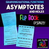 Rational Functions Graphing, Asymptotes, Holes Flip Book Foldable