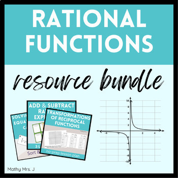 Preview of Rational Functions Unit Activities Bundle