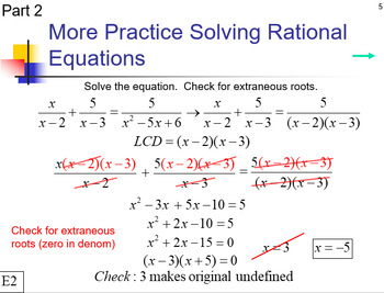 Preview of Rational Functions Unit (Algebra 2 Honors)