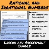Rational Irrational-Lessons and Assessments Bundle
