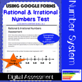 Rational & Irrational Numbers Assessment using Google Forms