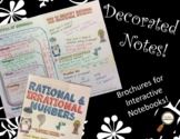 Rational & Irrational Numbers - Decorated Notes Brochure f