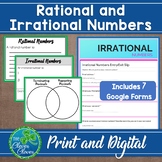 Rational & Irrational Numbers Graphic Organizer - Print & 