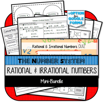 Preview of Rational & Irrational Numbers Mini-Bundle