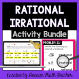 Rational Irrational Numbers Unit Review Activity Bundle