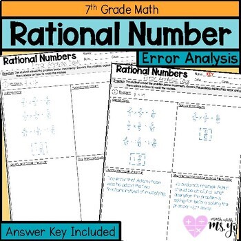 Preview of Rational Number Operation Error Analysis for Distance Learning