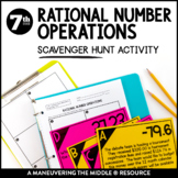 Rational Number Operations Scavenger Hunt | Fractions & De