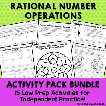 Preview of Rational Number Operations Activities