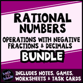 Rational Numbers Bundle - Operations with Negative Fractio