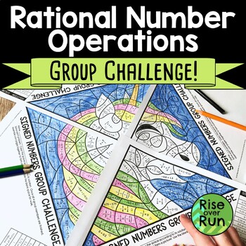 Preview of Rational Number Operations Coloring Activity